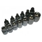 Klucze nasadowe torx 1/2″, 23 elem