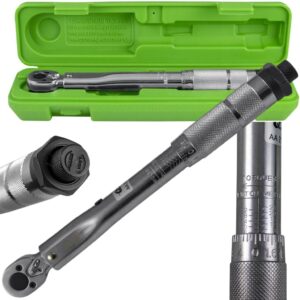 KLUCZ dynamometryczny 1/4" 2–24 Nm grzechotka klik stal CrV
