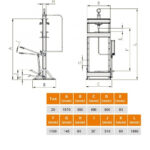 Prasa hydraulicza 20 t z pompą nożną