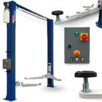 Podnośnik dwukolumnowy NORTEC PRO 4T, ŁĄCZONY GÓRĄ 4.5m