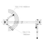 Podnośnik dwukolumnowy 4200KG BUSY SZEROKI 3310mm 2,2kW + olej MELL PRO