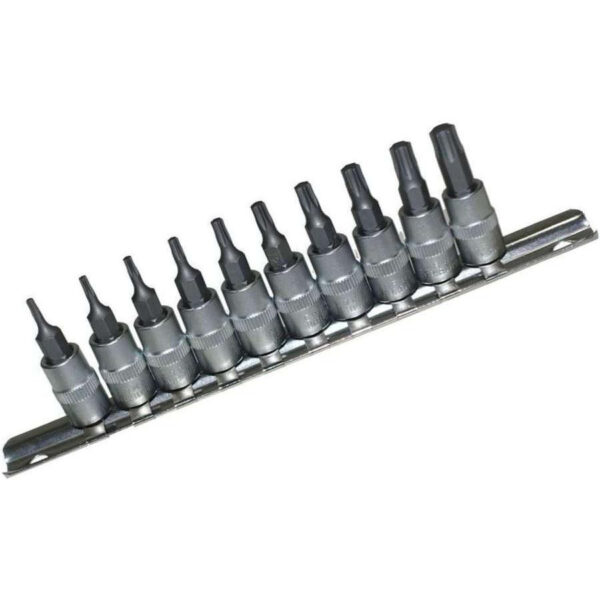 Nasadki Torx T 7-T40, 10 szt.