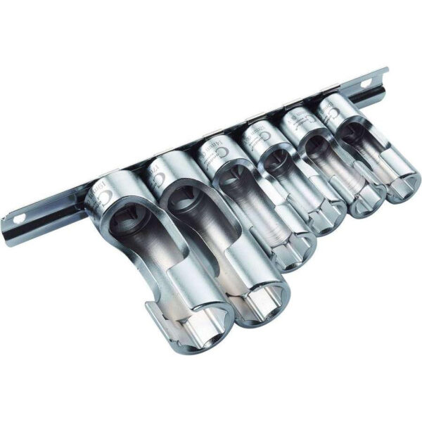 Nasadki otwarte 3/8″, 10-19 mm, 6 szt.