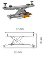 Podnośnik czterokolumnowy 6,4T pod geometrię PO640 TITAN NORTEC