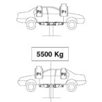Podnośnik STEMPLOWY elektro-hydrauliczny RAVAGIOLI 5500kg