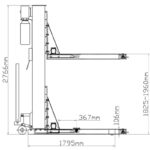 Podnośnik 1-kolumnowy ProGear L125M 2.T mobilny