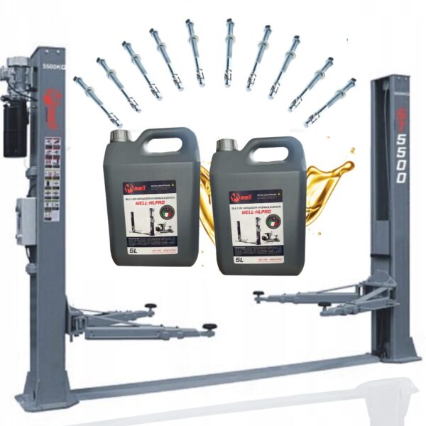 PODNOŚNIK Dwukolumnowy 5500kg SZEROKI 400V MELL PRO