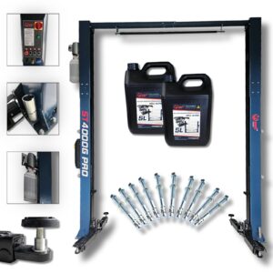 PODNOŚNIK dwukolumnowy łączony GÓRĄ 4T Ramiona 3x3 1900mm 400V MELL PRO