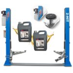 PODNOŚNIK dwukolumnowy AUTOMAT 4T 400V NORTEC + OLEJ