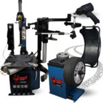 Montażownica do opon kół Automatyczna MIRELLO WRS 500+ 2-biegowa 26″ + ramię Run Flat MELL PRO +Wyważarka do kół automatyczna MELL PRO