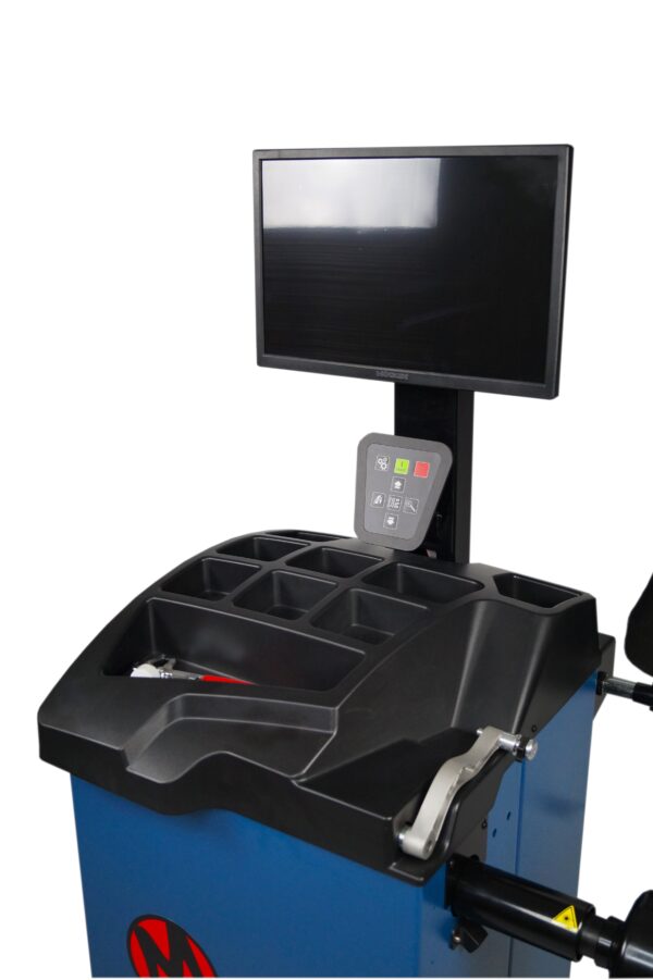 Montażownica do opon kół półautomatyczna MELL PRO WRS 300 230V + Wyważarka do kół automatyczna z laserem i monitorem MELL PRO