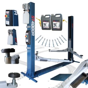 Podnośnik dwukolumnowy samochodowy z ramą 4T / 230V AUTOMAT