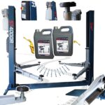 Podnośnik dwukolumnowy samochodowy z ramą 4T / 400V Mell PRO AUTOMAT