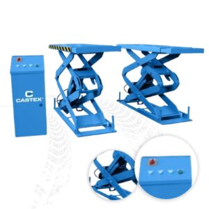 Podnośnik nożycowy podposadzkowy wysokiego podnoszenia 3.5T CASTEX QJY3.2-1 - do samochodów osobowych i dostawczych