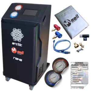 Stacja klimatyzacji Mell Pro ARCTIC automat R134A lub R1234YF dotykowy ekran