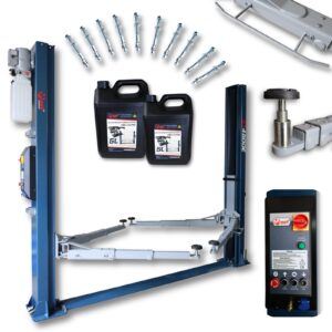 Podnośnik dwukolumnowy 4,5T AUTOMAT ramiona 3×3 MELL PRO