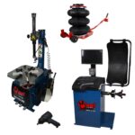 Zestaw 4w1 Montażownica do opon WRS300 półautomatyczna + Wyważarka automatyczna MONKEY 500
