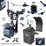 Zestaw 3w1 Montażownica do opon GR900LTN2V automatyczna 26″ z RunFlat + Wyważarka z monitorem EM905 PRO 3D