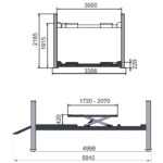 Podnośnik czterokolumnowy do geometrii 4,5t ProGear L410AWX