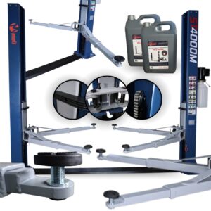 PODNOŚNIK Dwukolumnowy półautomatyczny 4000KG 230V 1900mm MELL PRO