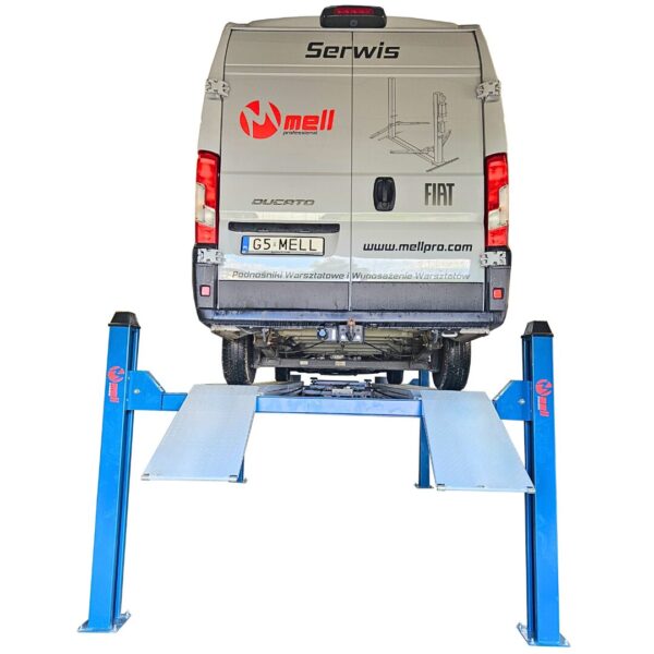 Podnośnik Czterokolumnowy 55500KG 400V 1800mm pod geometrię MELL PRO