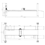 Podnośnik Czterokolumnowy 5500KG 400V 1800mm pod geometrię MELL PRO