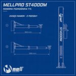 PODNOŚNIK Dwukolumnowy półautomatyczny 4000KG 400V 1900mm MELL PRO