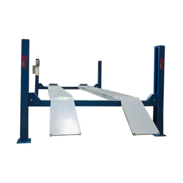 Podnośnik czterokolumnowy 5500KG 400V pod geometrię + Zlewarko-wysysarka 90L MELL PRO