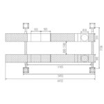 Podnośnik Czterokolumnowy 55500KG 400V 1800mm pod geometrię MELL PRO