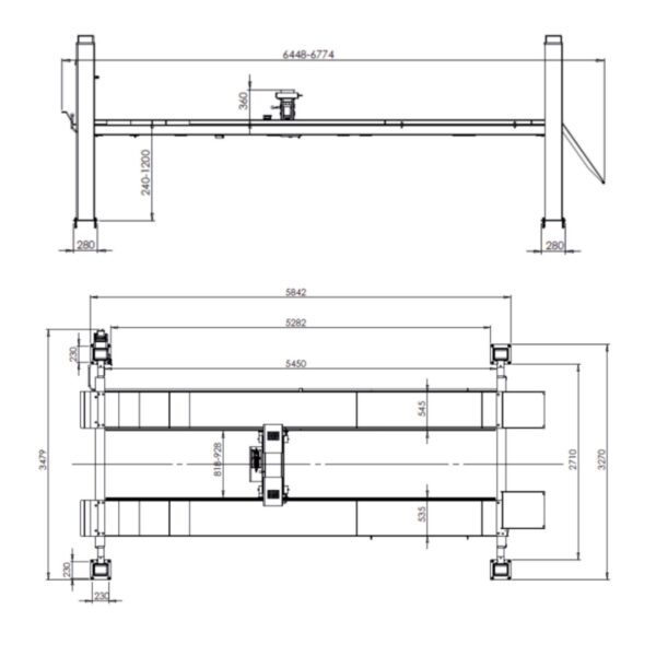 Podnośnik elektrohydrauliczny czterokolumnowy 5,5T pod geometrię NOWOŚĆ!