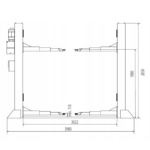 Podnośnik dwukolumnowy automat 6T SL 2.60E