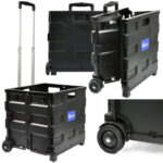 WÓZEK Transportowy SKŁADANY 35kg – Skrzynia na kółkach
