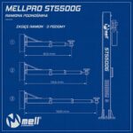 Podnośnik dwukolumnowy łączony górą 5,5T 1900mm 400V MELL PRO