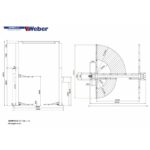 Podnośnik dwukolumnowy łączony górą  4500kg wysoki 4530mm Weber