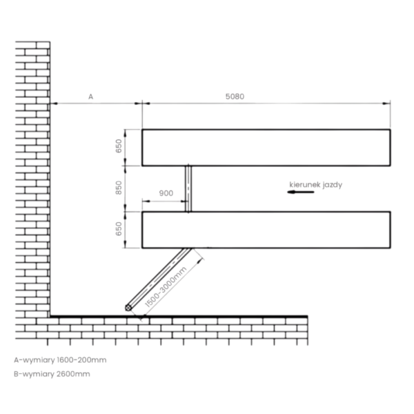 PODNOŚNIK NOŻYCOWY naposadzkowy 5,5T + NAJAZDY pod geometrie Mell Pro