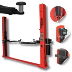 PODNOŚNIK Dwukolumnowy hydrauliczny PÓŁAUTOMATYCZNY – 400V 4000kg Kraft&Dele