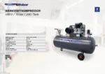 Kompresor warsztatowy 400 V / 10 bar / zbiornik 200 l Weber