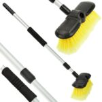 Szczotka teleskopowa do mycia auta z regulacją długości 0.7–1.3 m 8″