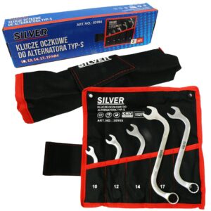 Klucze płasko-oczkowe do alternatora TYP-S 5 elem.10-19mm