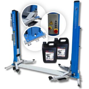 Podnośnik dwukolumnowy elektrohydrauliczny z ramą APS 4000KG 400V 3-stopniowe ramiona Bestlift