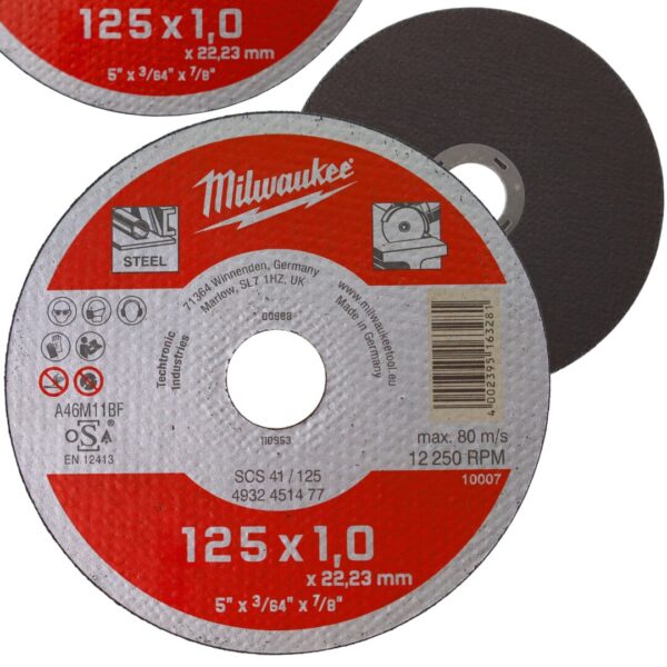 Tarcza tnąca do metalu 125mm 22,2 mm Milwaukee