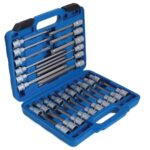 Zestaw nasadek Torx 1/2″ Cr-V długie końcówki precyzyjne 32 elem.