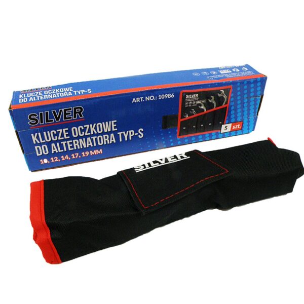 Klucze płasko-oczkowe do alternatora TYP-S 5 elem.10-19mm