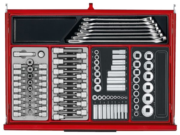 Wózek narzędziowy z zestawem narzędzi 1033 elem. TengTools