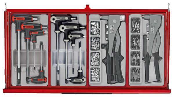 Wózek narzędziowy z zestawem narzędzi 1033 elem. TengTools