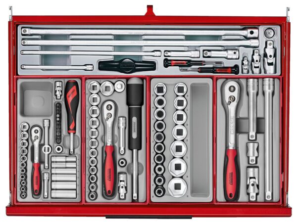 Wózek narzędziowy z zestawem narzędzi 1033 elem. TengTools