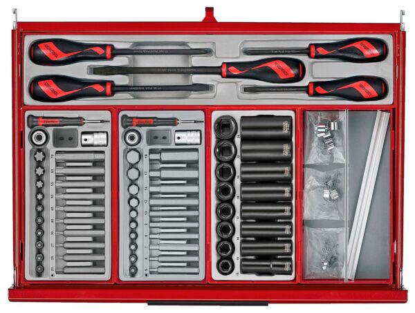 Wózek narzędziowy z zestawem narzędzi 1033 elem. TengTools