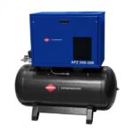 Cichy kompresor dwutłokowy APZ 500-200 10 bar 4 KM/3 kW 378 l/min 200 l Airpress