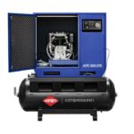 Cicha sprężarka dwutłokowa APZ 600-270 10 bar 5.5 KM/4 kW 465 l/min 270 l Airpress