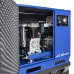 Cichy kompresor dwutłokowy APZ 900-270S 10 bar 7.5 KM/5.5 kW 611 l/min 270 l – połączenie gwiazda-trójkąt Airpress